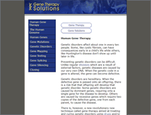 Tablet Screenshot of genesolutions.com